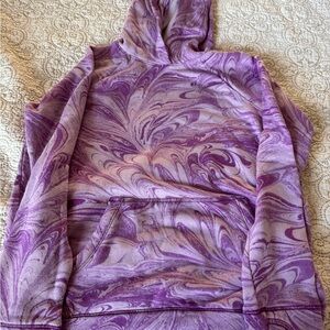 Athleta Kids Hoodie with Purple Swirl Pattern